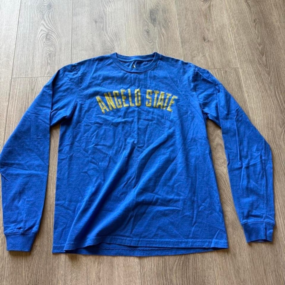 Angelo State University Blue Long Sleeve Shirt‎ Medium